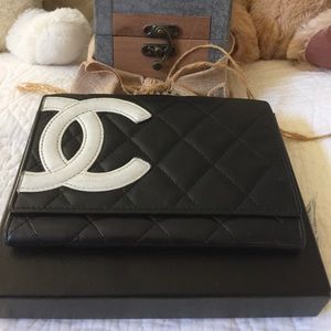 Chanel short bifold wallet